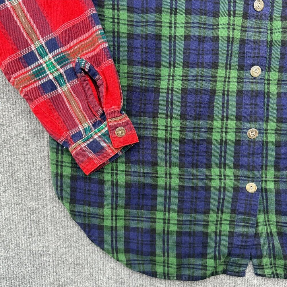 VTG Y2K 90s Blair Patchwork Plaid Floral Cotton Cottagecore Boho Cowgirl Womens - Picture 5 of 12